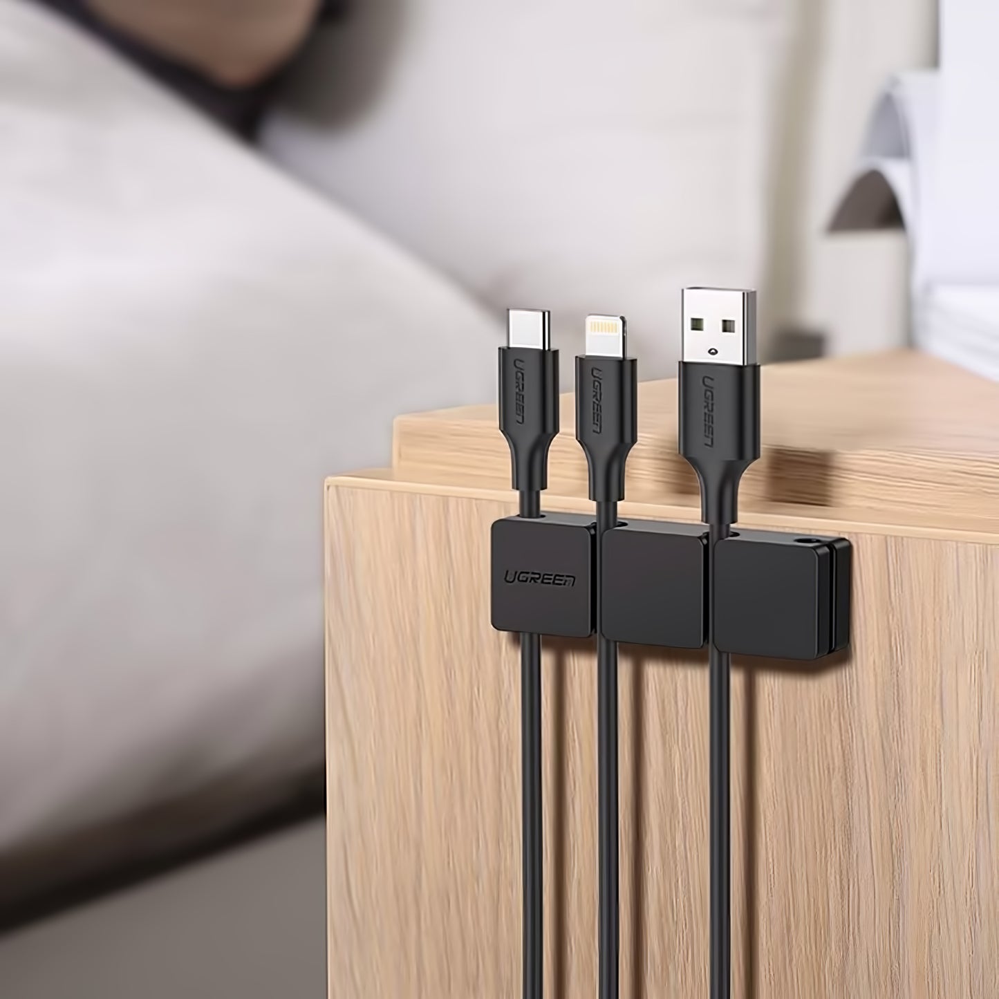 Organizator Cabluri UGREEN LP208, Negru