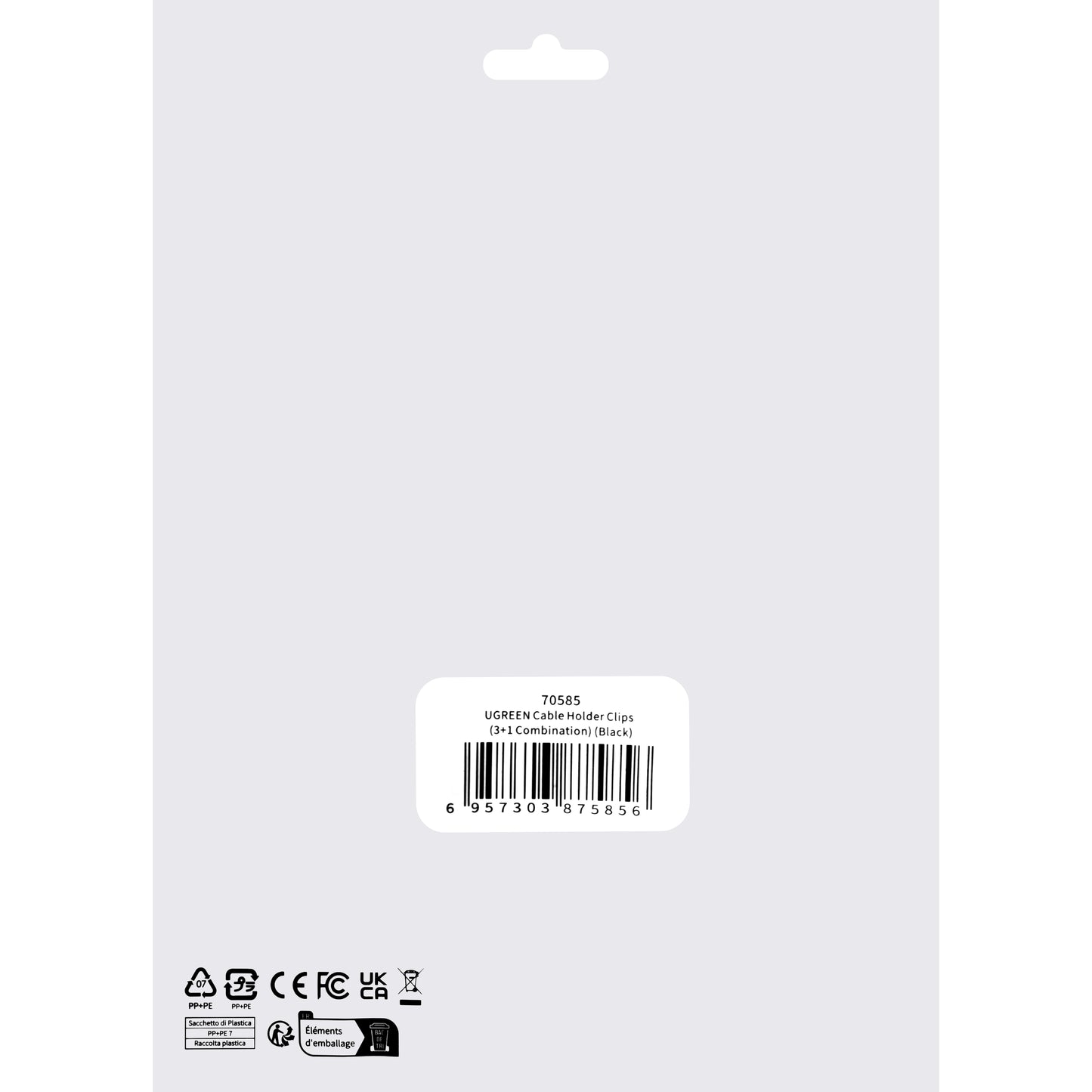 Organizator Cabluri UGREEN LP208, Negru