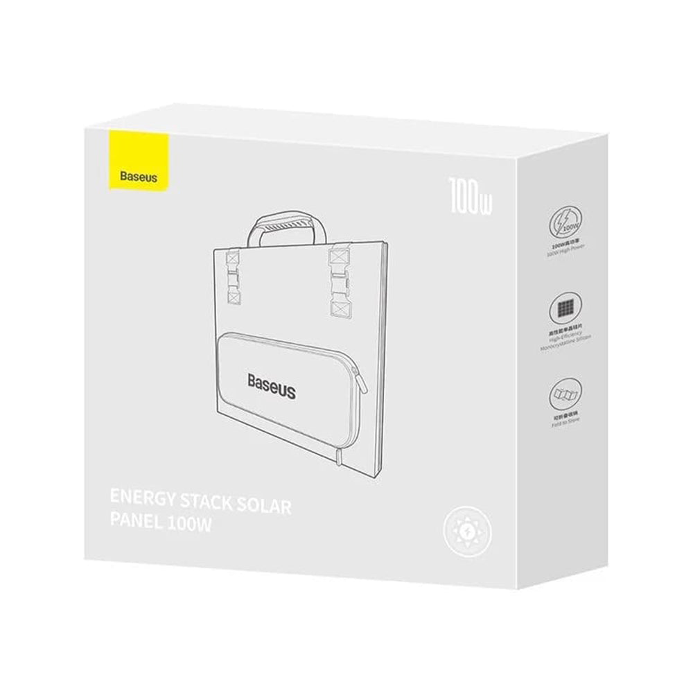 Panou Solar Fotovoltaic Baseus, 100W, 1.58m x 0.39m, Verde CCNL050006