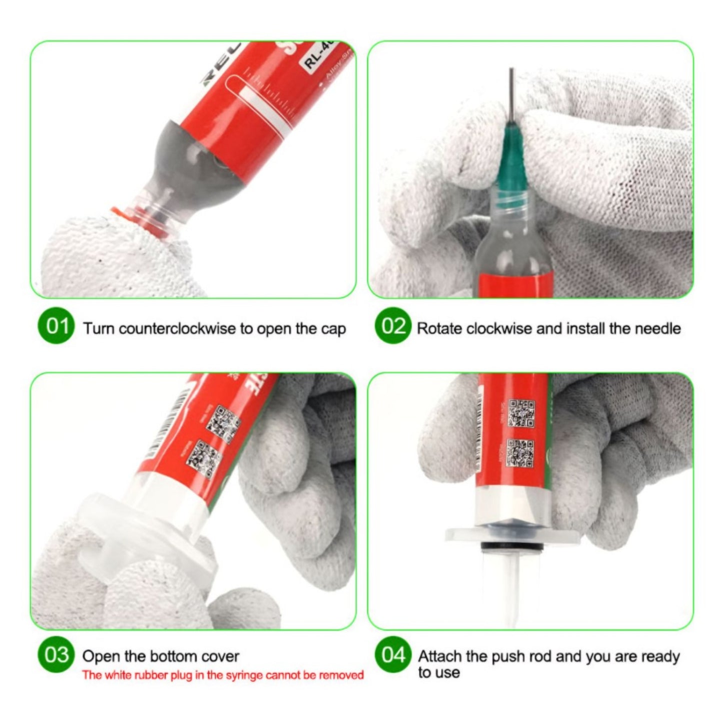 Pasta Fludor Relife RL-406S, Tip Seringa
