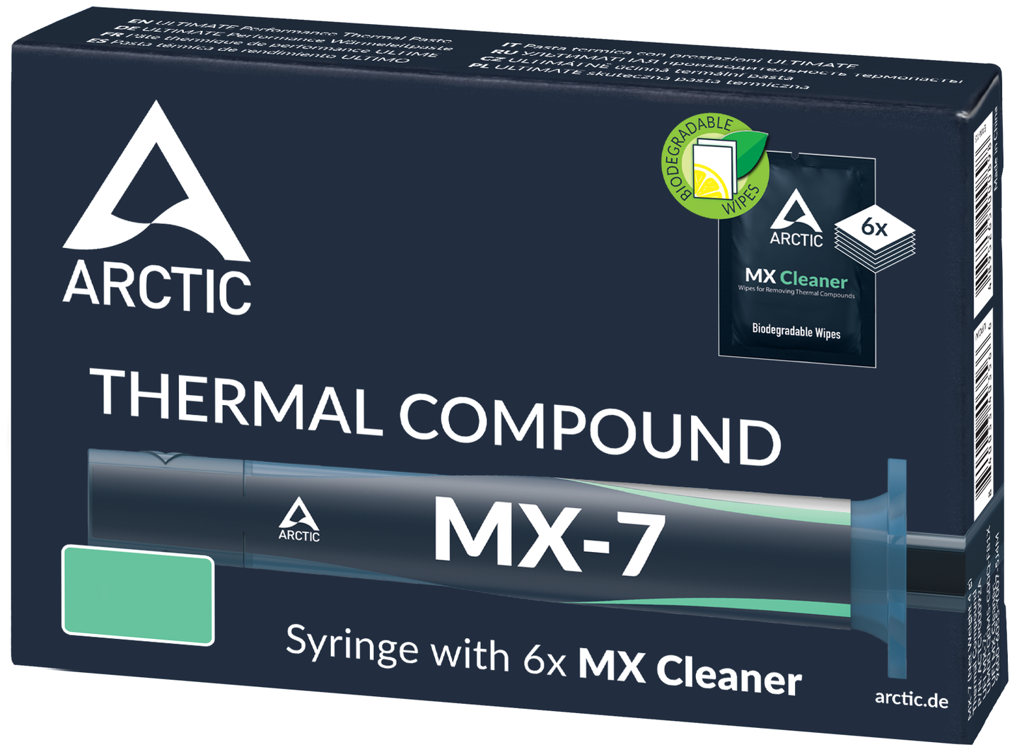 Pasta Termoconductoare ARCTIC MX-7 + Servetele MX Cleaner, Tip Seringa, 4g ACTCP00092A