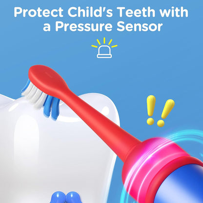 Periuta De Dinti Electrica Bitvae BVK7S Kids, Albastra Rosie