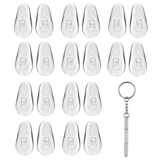 Pernute Siliconice Ochelari si Surubelnita Techsuit ST1, Set 10 bucati, Transparente