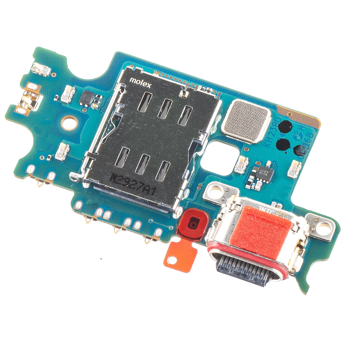 Płytka ze złączem ładowania - Mikrofon - Moduł czytnika kart SIM Samsung Galaxy S22+ 5G S906, Service Pack GH96-14805A 