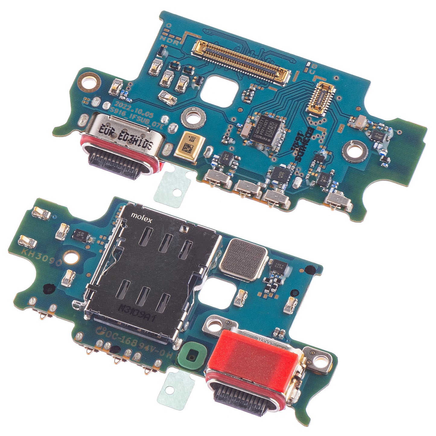 Placa cu Conector Incarcare - Microfon - Modul Cititor SIM Samsung Galaxy S23+ S916, Service Pack GH96-15620A