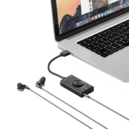 Placa de sunet USB Orico SC2, 3 x Jack 3.5mm, Neagra