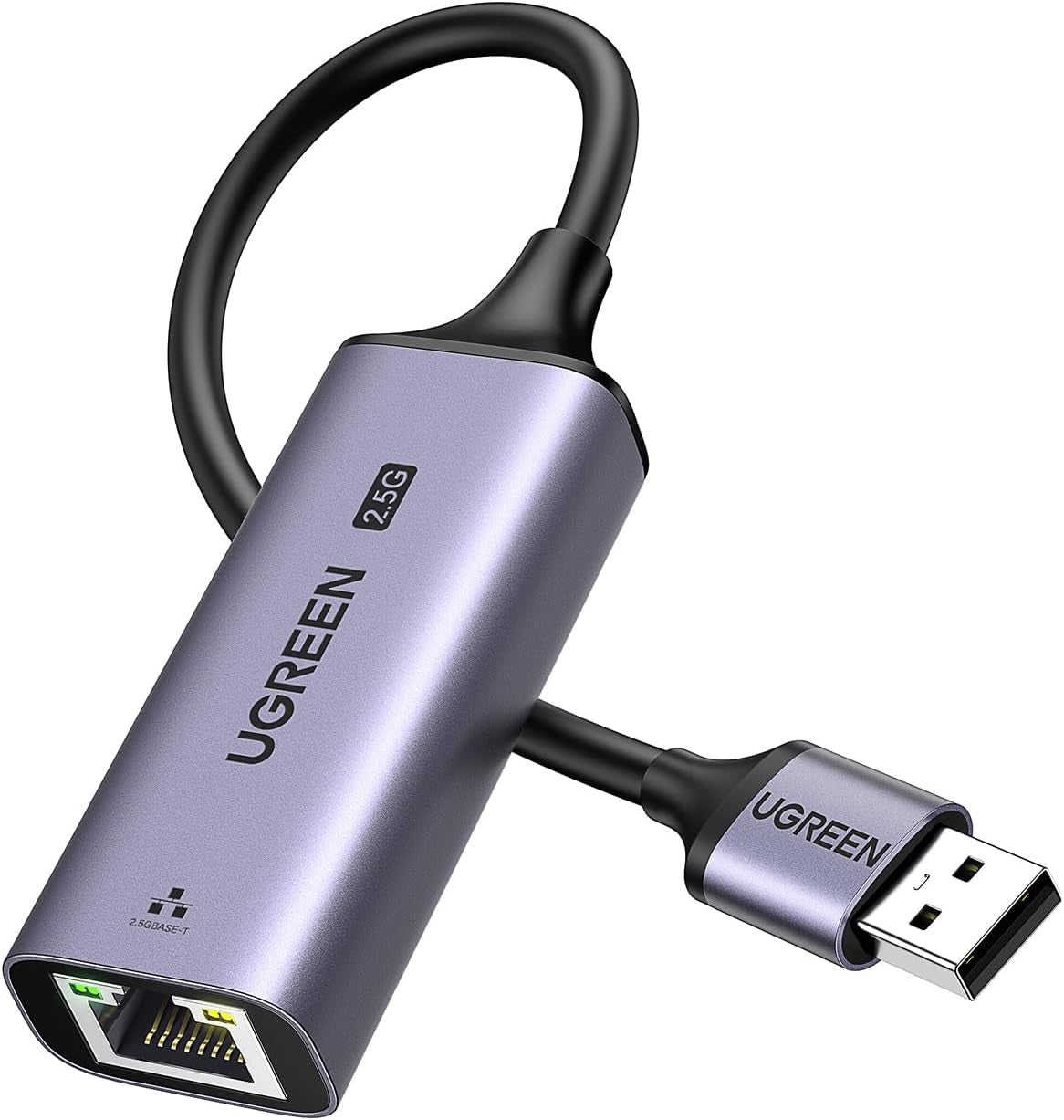 Placa Retea UGREEN CM648, RJ45, USB, Gri