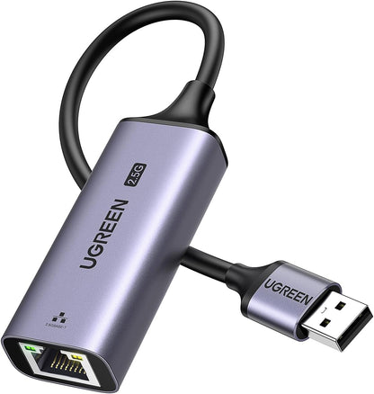 Placa Retea UGREEN CM648, RJ45, USB, Gri