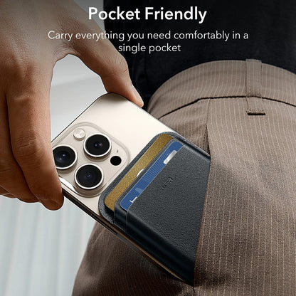 Portofel Magsafe, ESR, Boost, Bleumarin