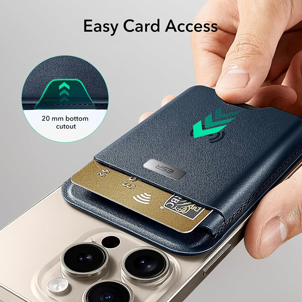 Portofel Magsafe, ESR, Classic Geo, Bleumarin