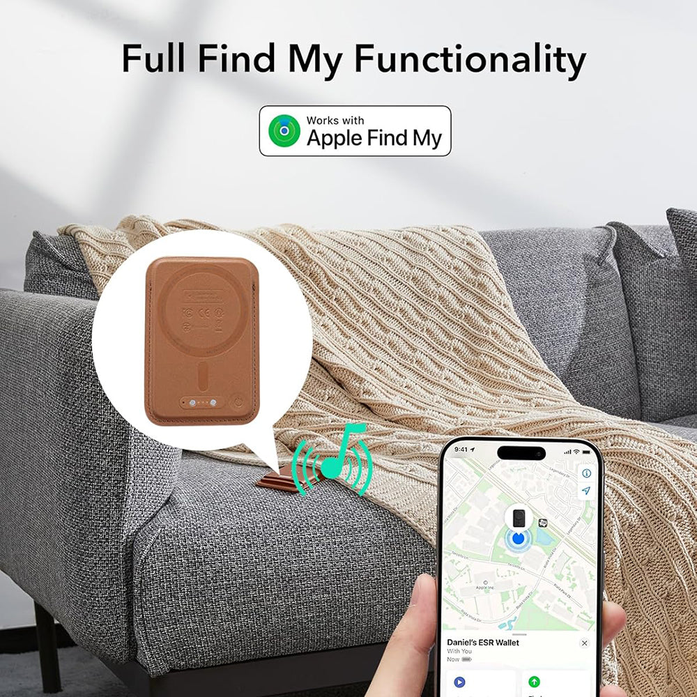 Portofel Magsafe, ESR, Classic Geo, Maro