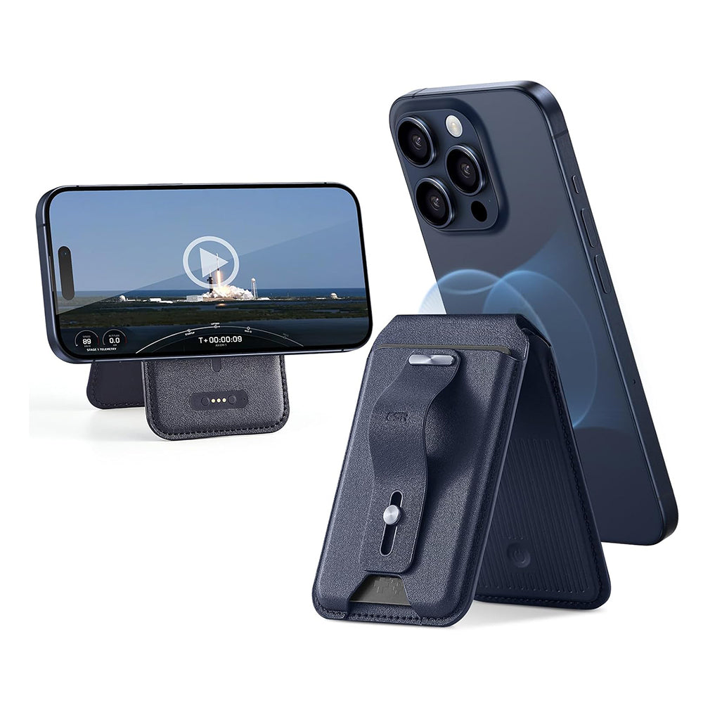 Portofel Magsafe, ESR, Findy my Wallet, Bleumarin