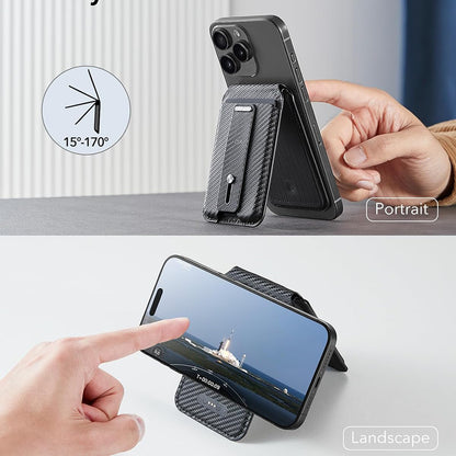 Portofel Magsafe, ESR, Findy my Wallet Carbon, Negru