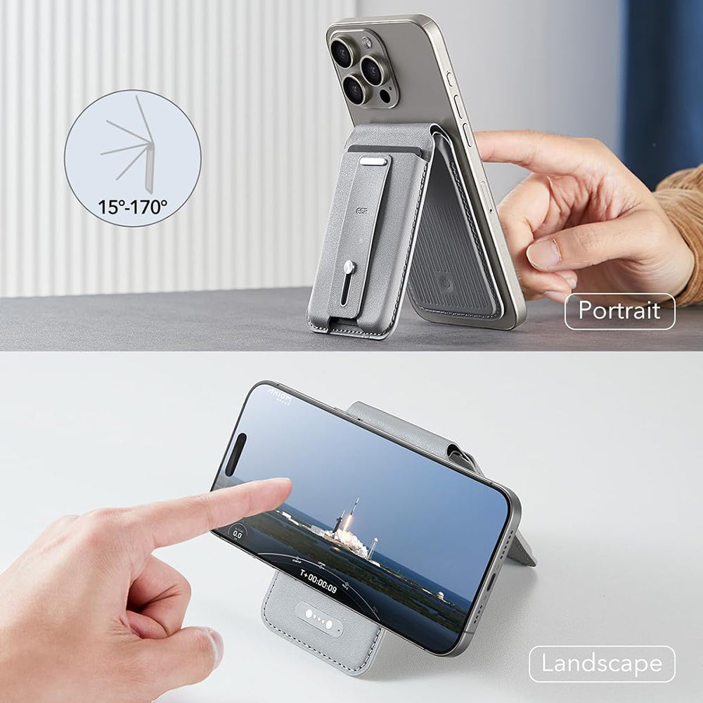 Portofel Magsafe, ESR, Findy my Wallet, Gri