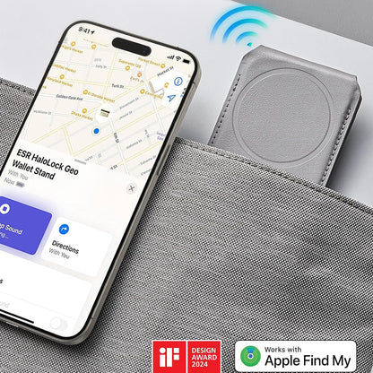 Portofel Magsafe, ESR, Findy my Wallet, Gri