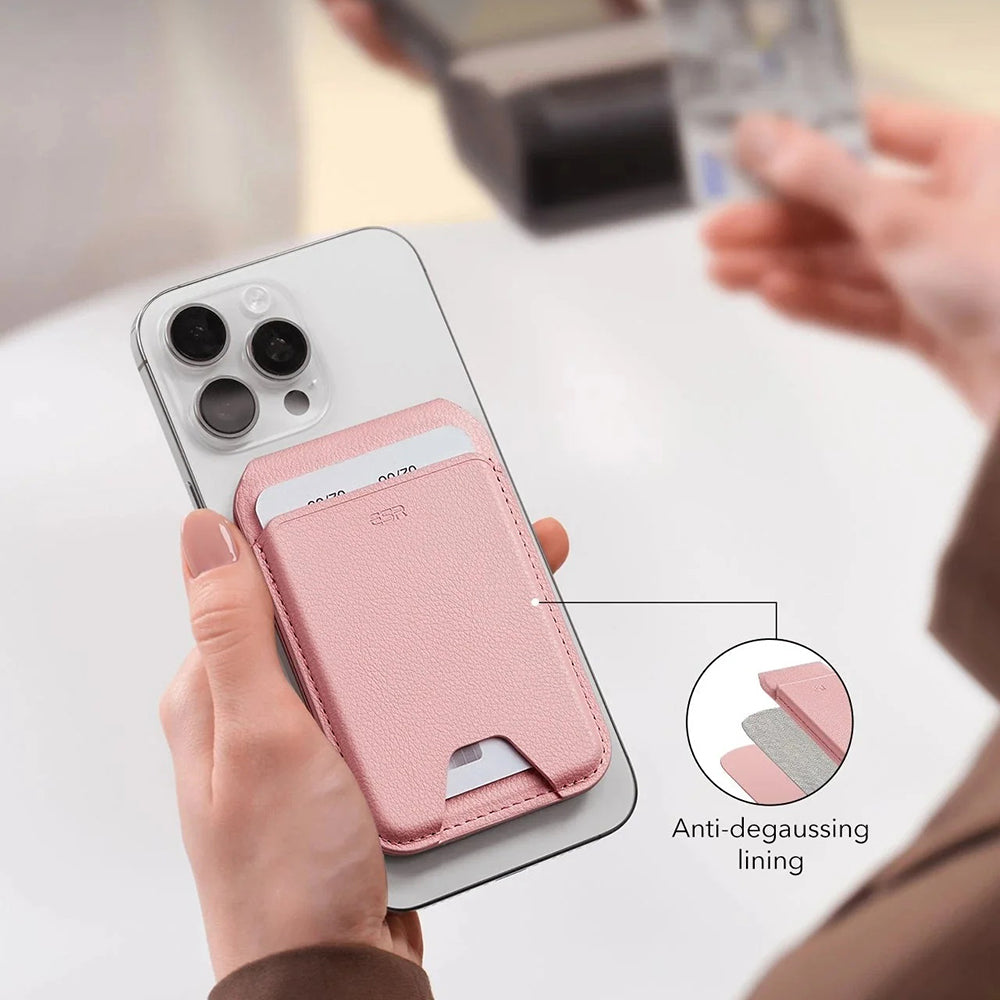 Portofel Magsafe, ESR, Stand, Alba