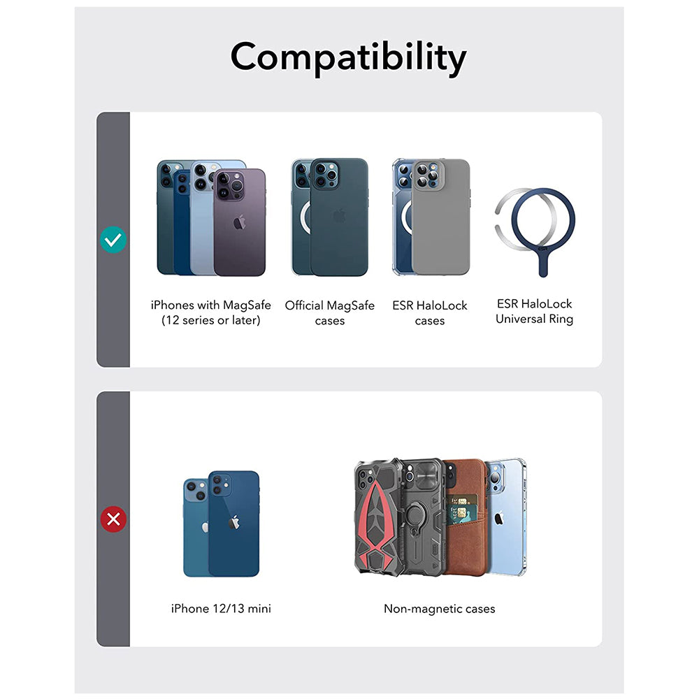 Portofel Magsafe, ESR, Stand, Maro