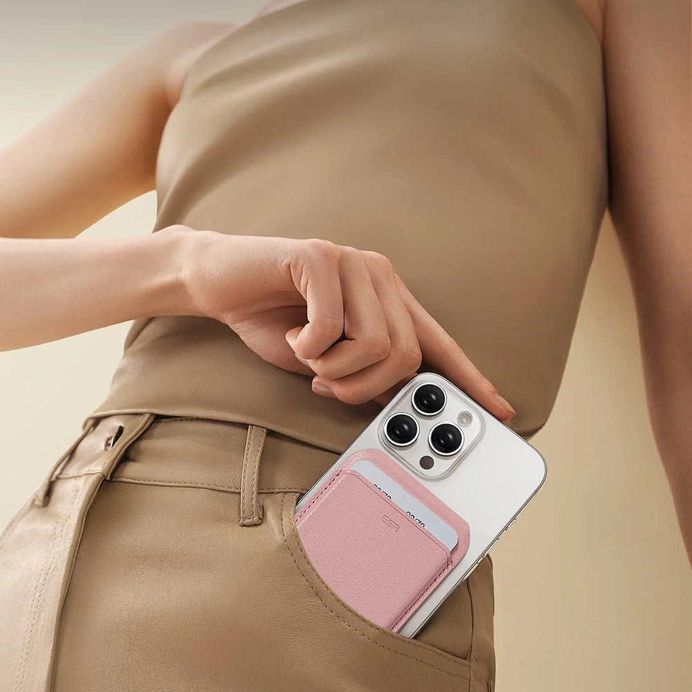 Portofel Magsafe, ESR, Stand, Roz