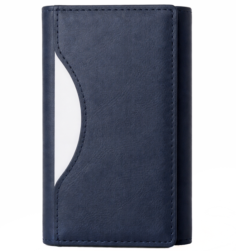 Portofel MagSafe, OEM, Triple Wallet, Bleumarin