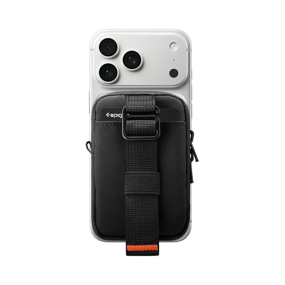 Portofel MagSafe, Spigen, TinTap ZIP MagFit 2, Negru AFA11564