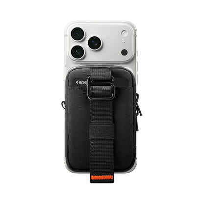 Portofel MagSafe, Spigen, TinTap ZIP MagFit 2, Negru AFA11564