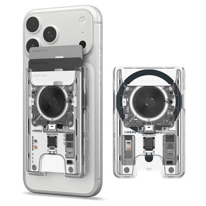 Portofel MagSafe, Spigen, Ultra Hybrid Zero One, Transparenta AFA11403