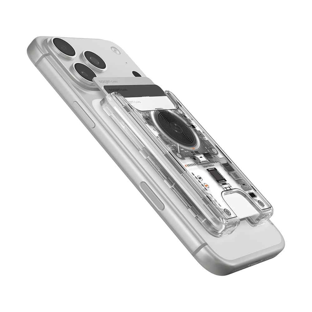 Portofel MagSafe, Spigen, Ultra Hybrid Zero One, Transparenta AFA11403