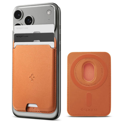 Portofel MagSafe, Spigen, Valentinus MagFit  , Portocaliu AFA11339