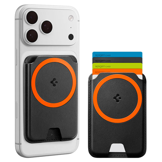 Portofel MagSafe, Spigen, Valentinus MagFit+ , Negru AFA11336