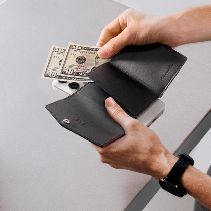 Portofel Magsafe, Spigen, Valentinus Pro, Negru