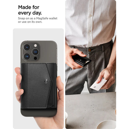 Portofel Magsafe, Spigen, Valentinus Pro, Negru