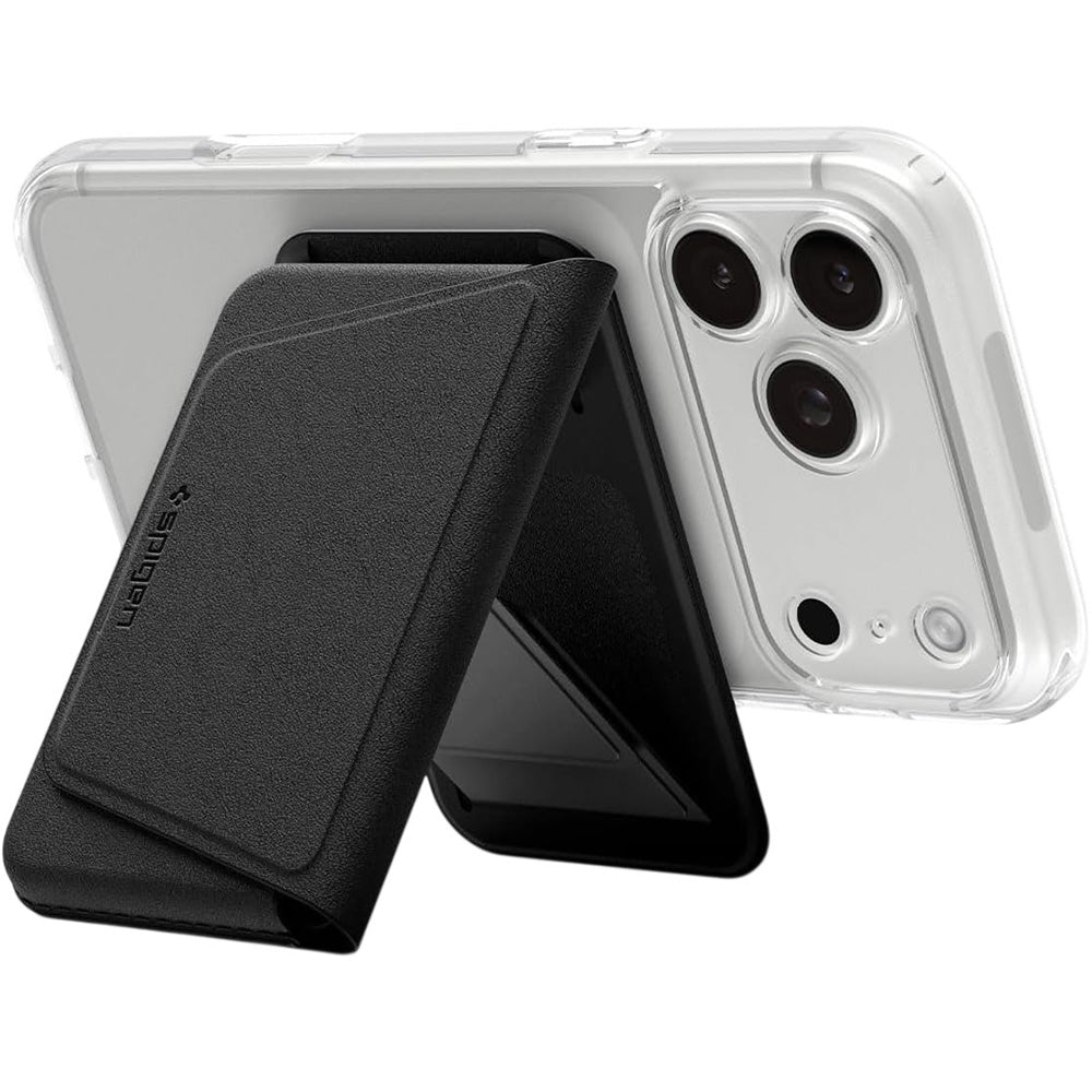 Portofel MagSafe, Spigen, Valentinus S-2 3 Cards, Negru AFA11978