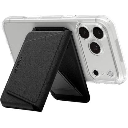 Portofel MagSafe, Spigen, Valentinus S-2 3 Cards, Negru AFA11978