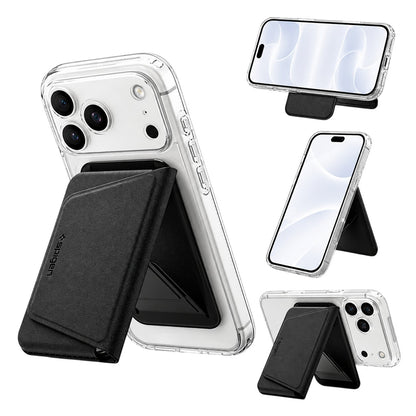 Portofel MagSafe, Spigen, Valentinus S-2 3 Cards, Negru AFA11978