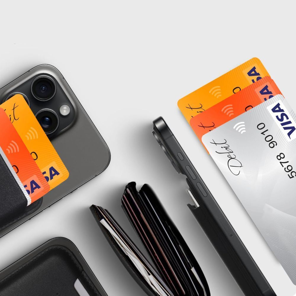 Portofel MagSafe, Tech-Protect, Magwallet, Portocaliu