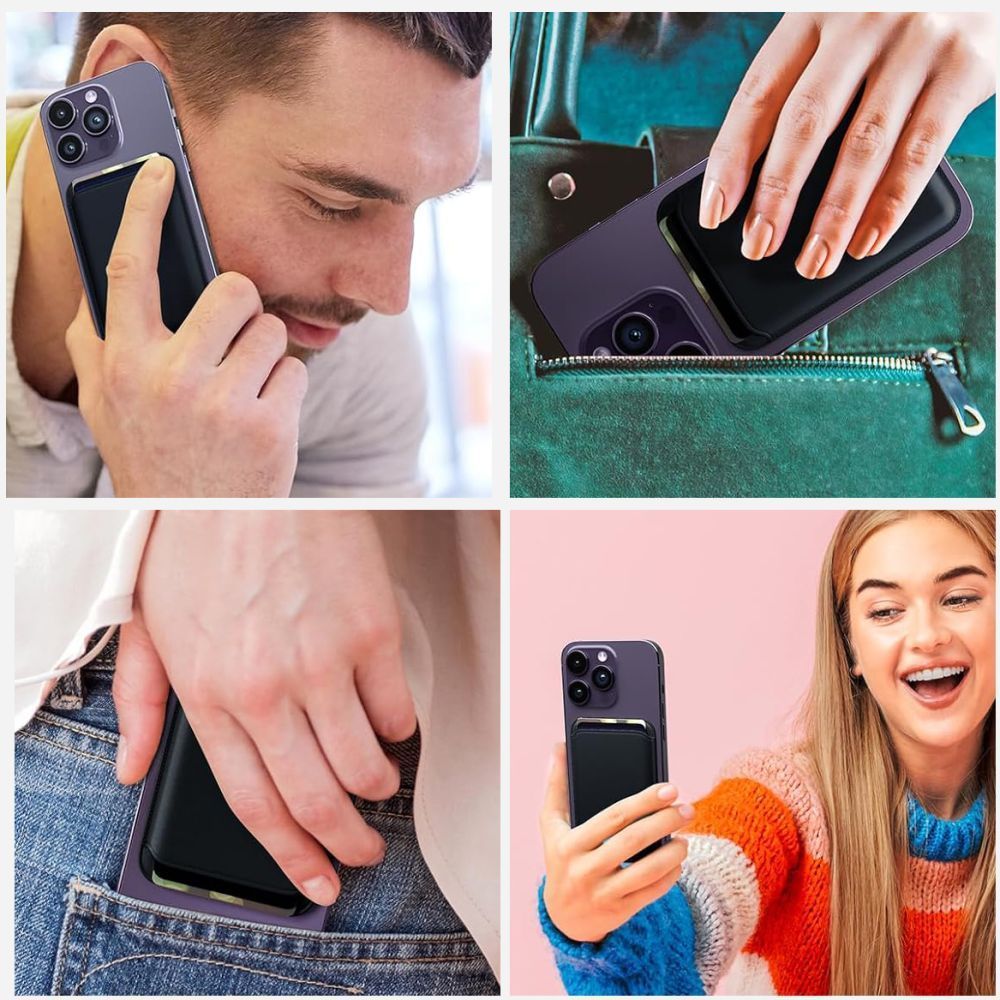 Portofel MagSafe, Tech-Protect, Magwallet, Portocaliu