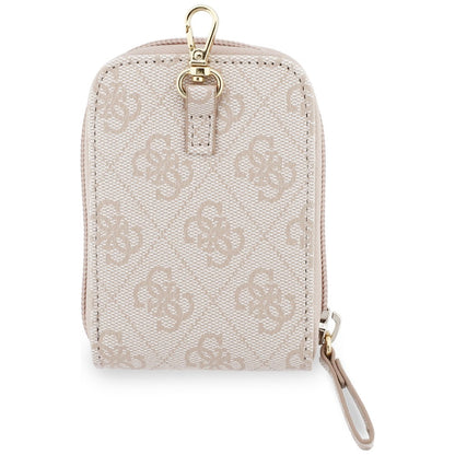 Portofel si Snur Telefon Guess 4G Metal Logo, Roz