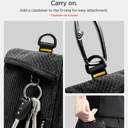 Portofel Spigen LF300 cu Protectie RFID, Negru AFA11229