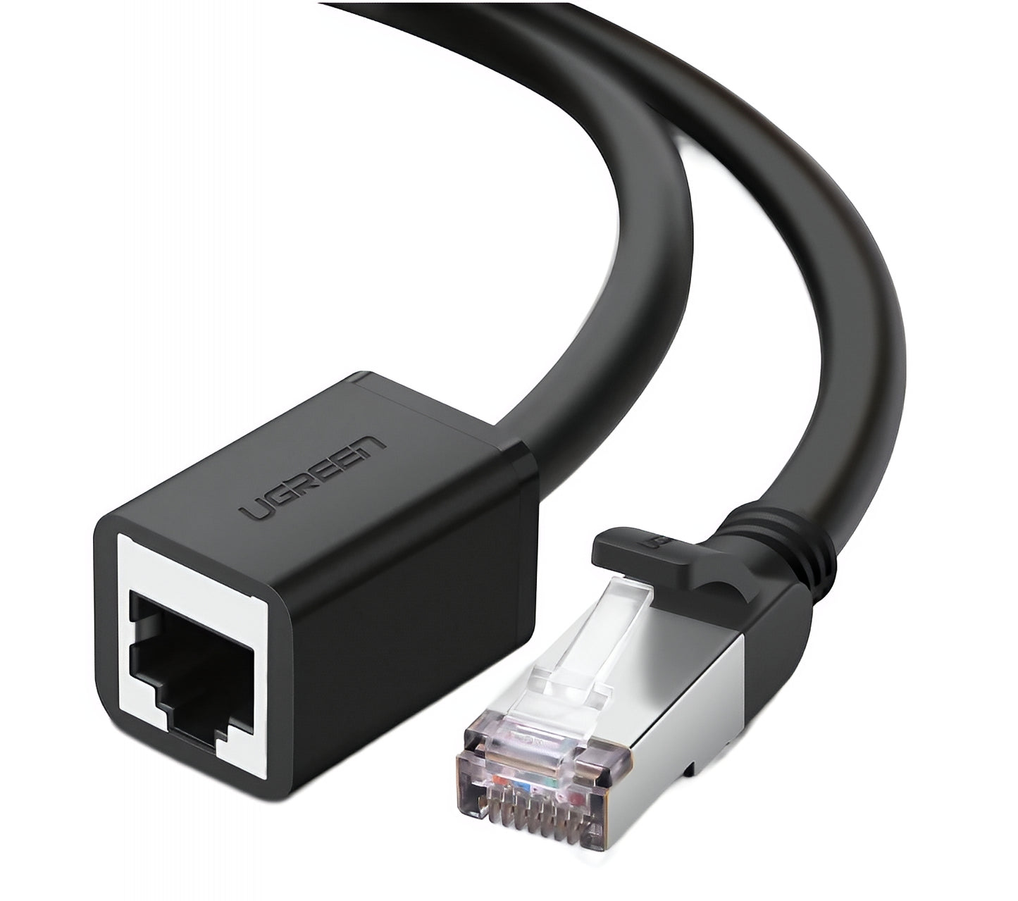 Prelungitor Cablu Retea UGREEN NW112, RJ45 - RJ45, 2m, Negru