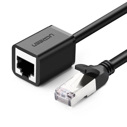 Prelungitor Cablu Retea UGREEN NW112, RJ45 - RJ45, 0.5m, Negru