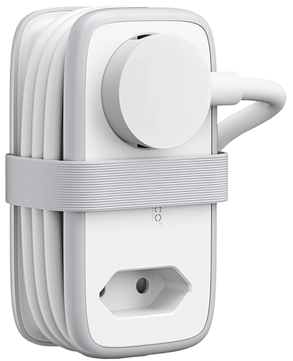 Prelungitor Orico APP, 1 x Schuko - 1 x Priza - 2 x USB-A - 1 x USB-C, Alb Gri
