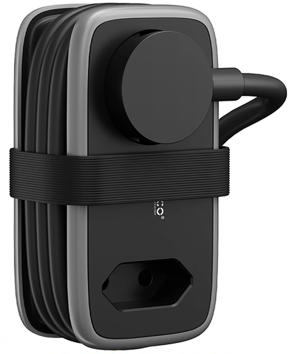 Prelungitor Orico APP, 1 x Schuko - 1 x Priza - 2 x USB-A - 1 x USB-C, Negru Gri