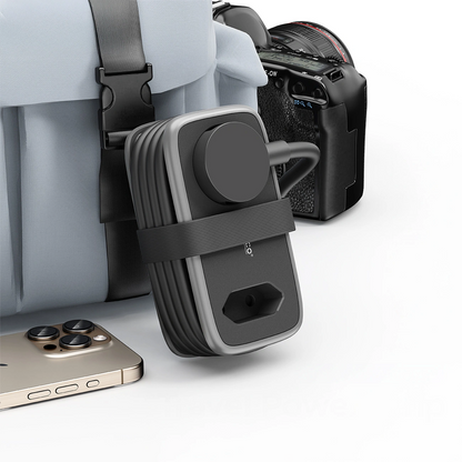 Prelungitor Orico APP, 1 x Schuko - 1 x Priza - 2 x USB-A - 1 x USB-C, Negru Gri