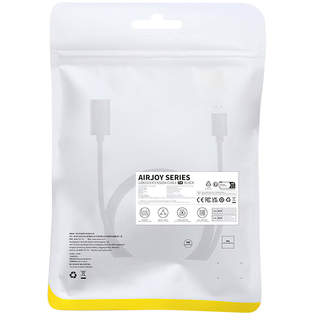 Prelungitor USB 3.0 Baseus AirJoy Series, 1m, Negru B00631103111-00