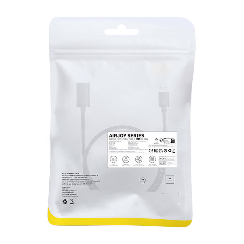 Prelungitor USB 3.0 Baseus AirJoy Series, 0.5m, Negru B00631103111-01