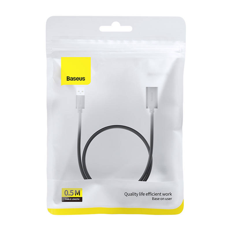 Prelungitor USB 3.0 Baseus AirJoy Series, 0.5m, Negru B00631103111-01