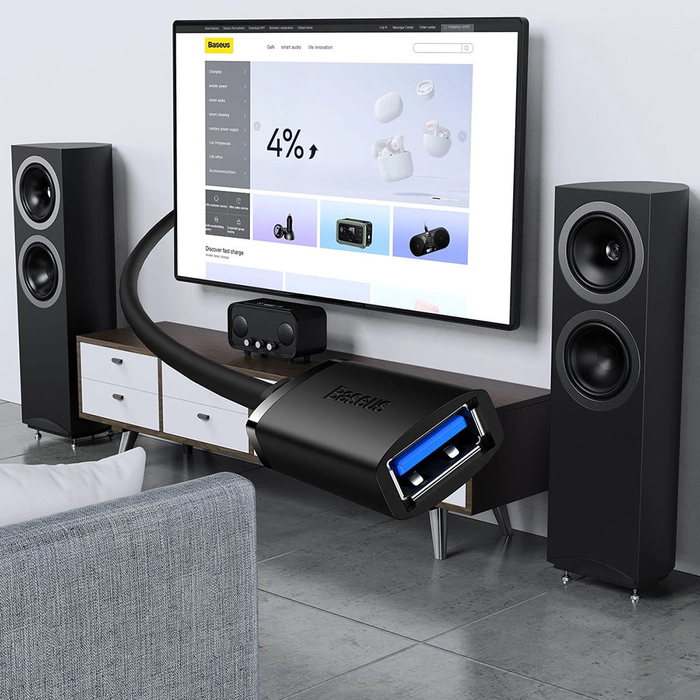 Prelungitor USB 3.0 Baseus AirJoy, 3m, Negru B00631103111-04