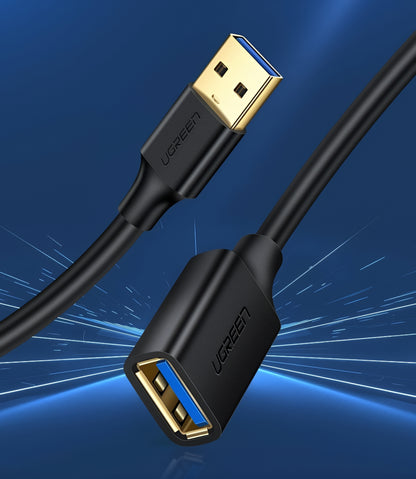 Prelungitor USB 3.0 UGREEN US129, 2m, Negru