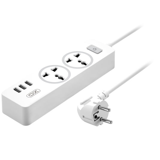 Prelungitor XO Design WL04, 3 x Priza, Alb