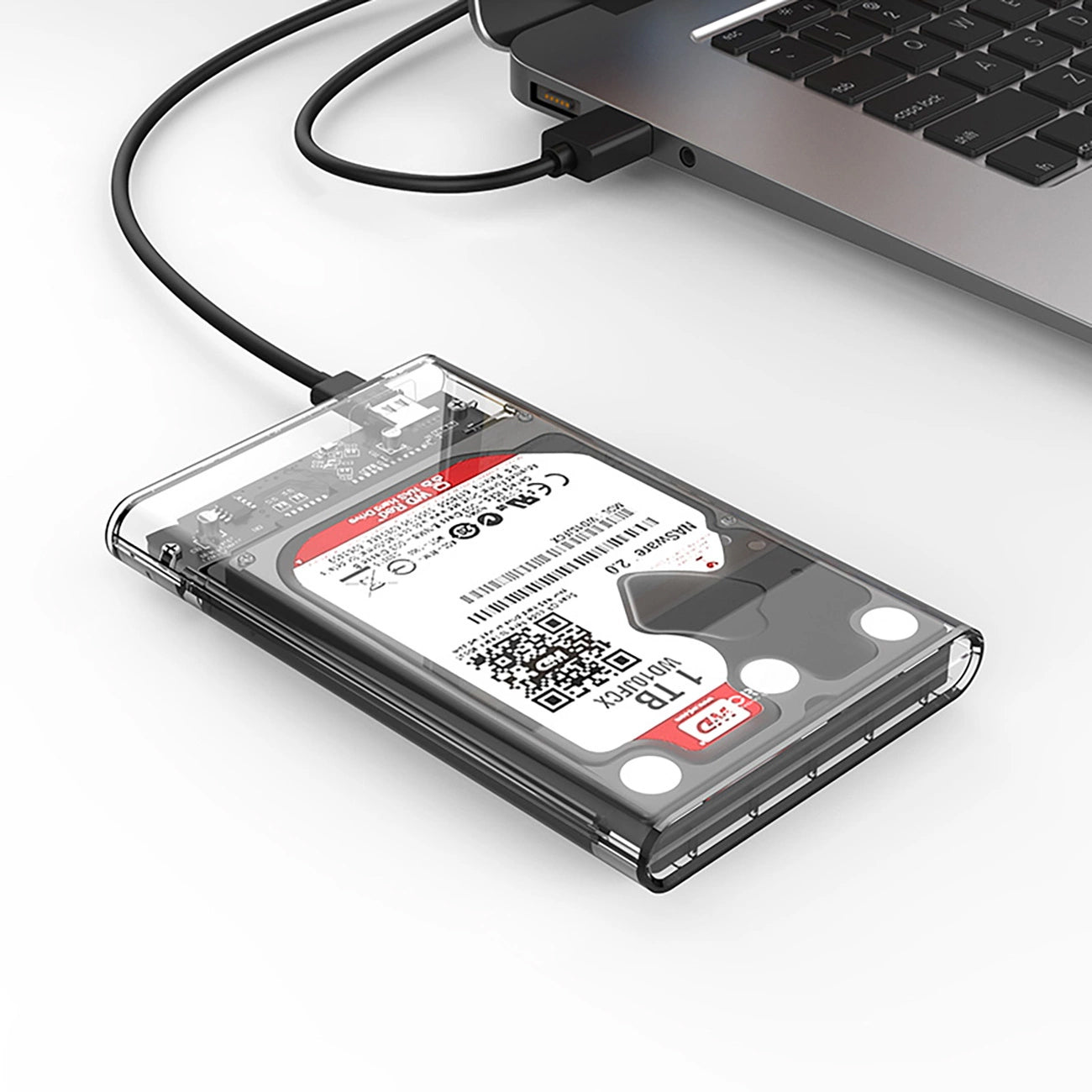 Rack Orico 2139C3 pentru HDD / SSD SATA 2.5inch, USB-C, Transparent